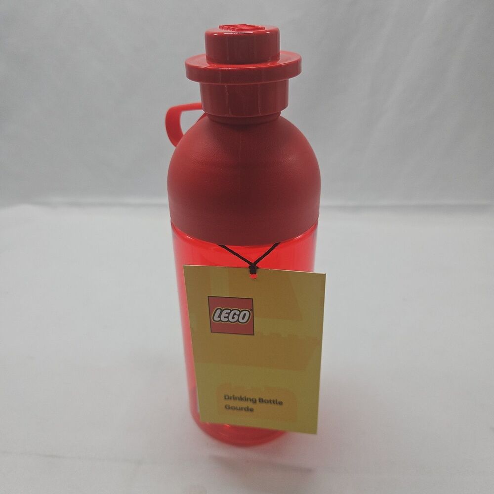 LEGO 17oz Drinking Bottle, Bright Red - For School, Gym & Work
